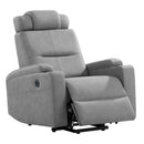 Modern Power Lift Recliner Chair, Light Gray