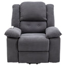 Gray Power Lift Chair Front Profile