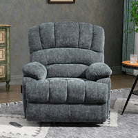 Blue chenille Lift chair seated