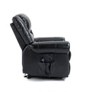 Genuine Leather Power Lift Recliner Chair with Heat, Massage and Infinite Positioning, Black - My Lift Chair