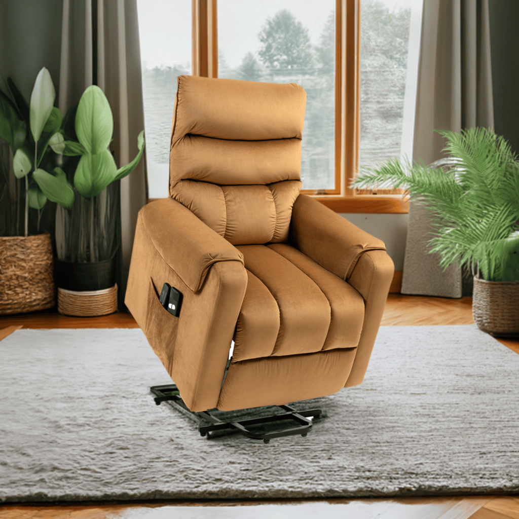 Velvet Touch Power Lift Recliner Chair with Vibration Massage, room view