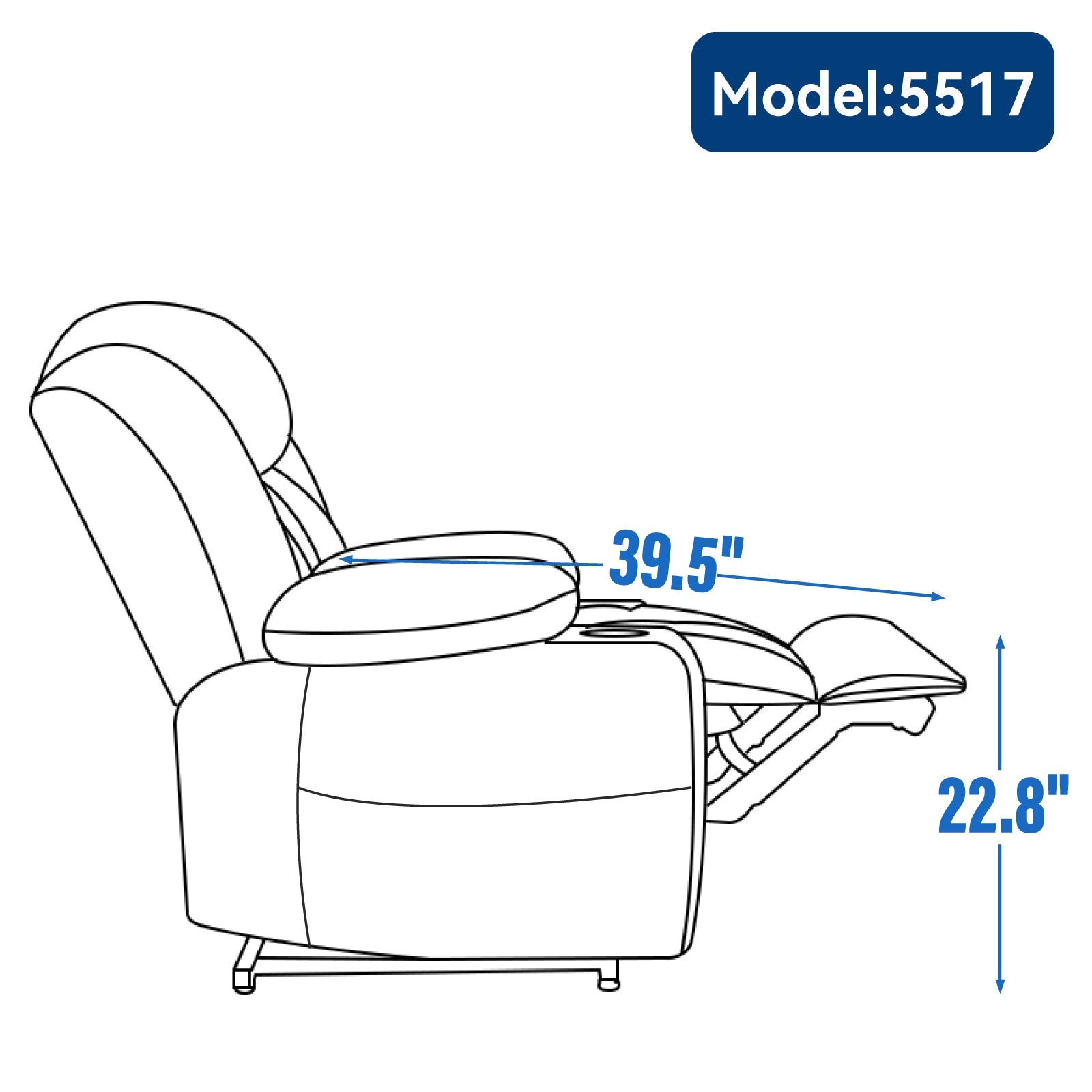 Grey Chenille Power Lift Recliner Chair, Heavy Duty Motion Mechanism with 8 - Point Vibration Massage and Lumbar Heating, USB and Type - C Ports, Stainless Steel Cup Holders - My Lift Chair
