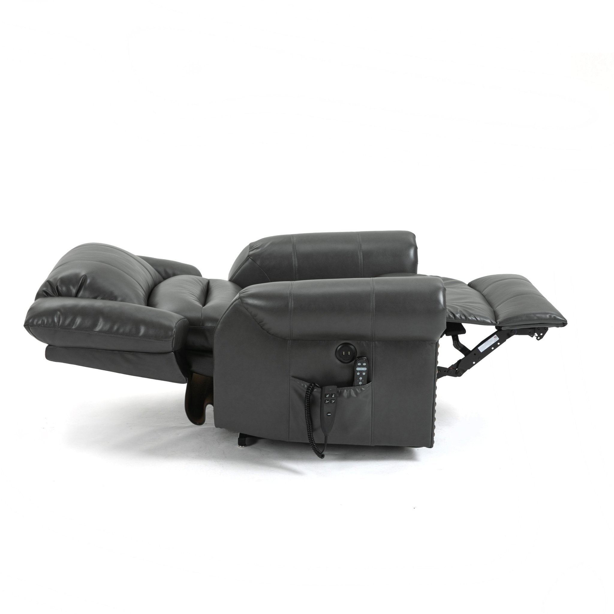 Grey Power Lift Recliner Chair with Heat, Massage, and Infinite Positioning - My Lift Chair