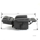 Grey Power Lift Recliner Chair with Heat, Massage, and Infinite Positioning - My Lift Chair