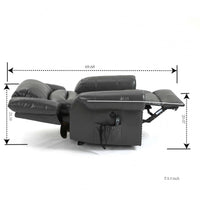 Grey Power Lift Recliner Chair with Heat, Massage, and Infinite Positioning - My Lift Chair