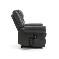 Grey Power Lift Recliner Chair with Heat, Massage, and Infinite Positioning - My Lift Chair