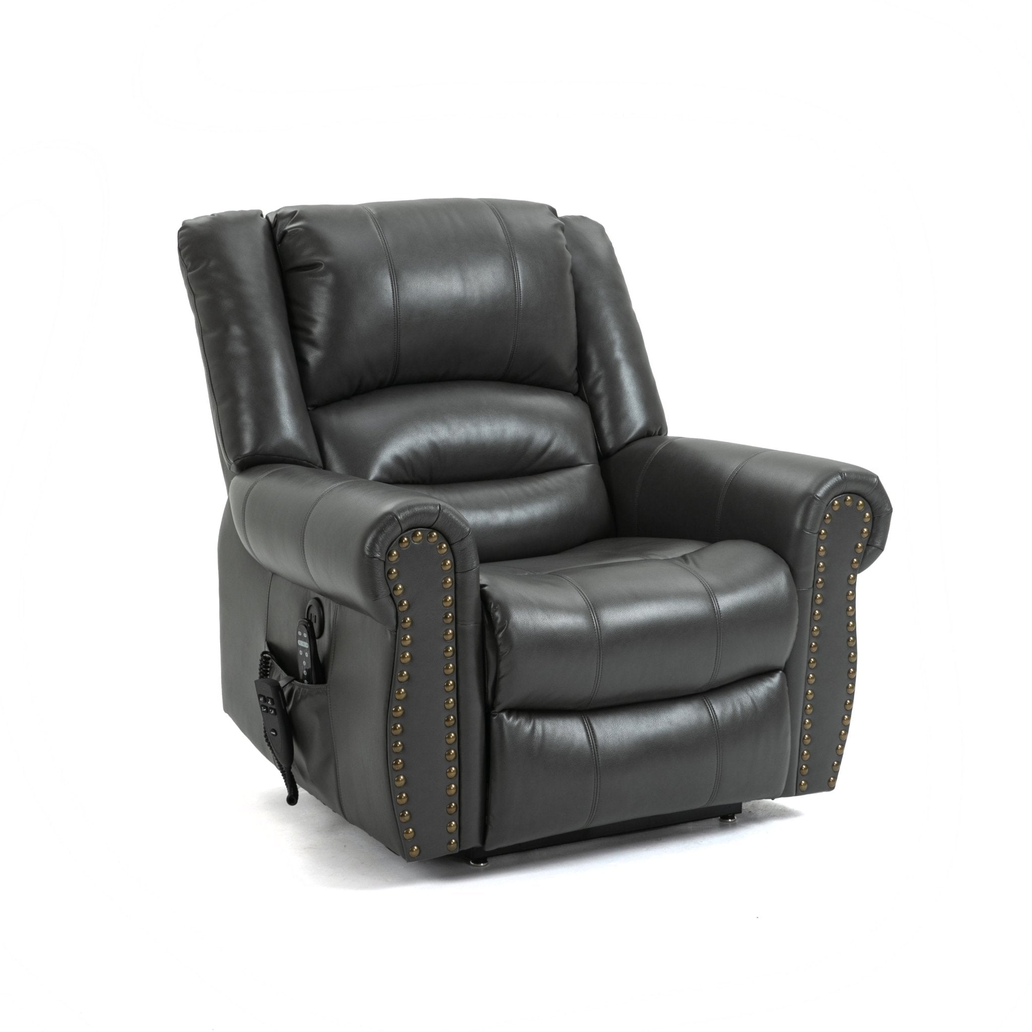 Grey Power Lift Recliner Chair with Heat, Massage, and Infinite Positioning - My Lift Chair