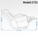 Grey Power Lift Recliner Chair with Vibration Massage and Lumbar Heat - My Lift Chair
