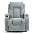 Grey Sky Infinite Position Power Lift Recliner with Vibration Massage and Lumbar Heat - My Lift Chair