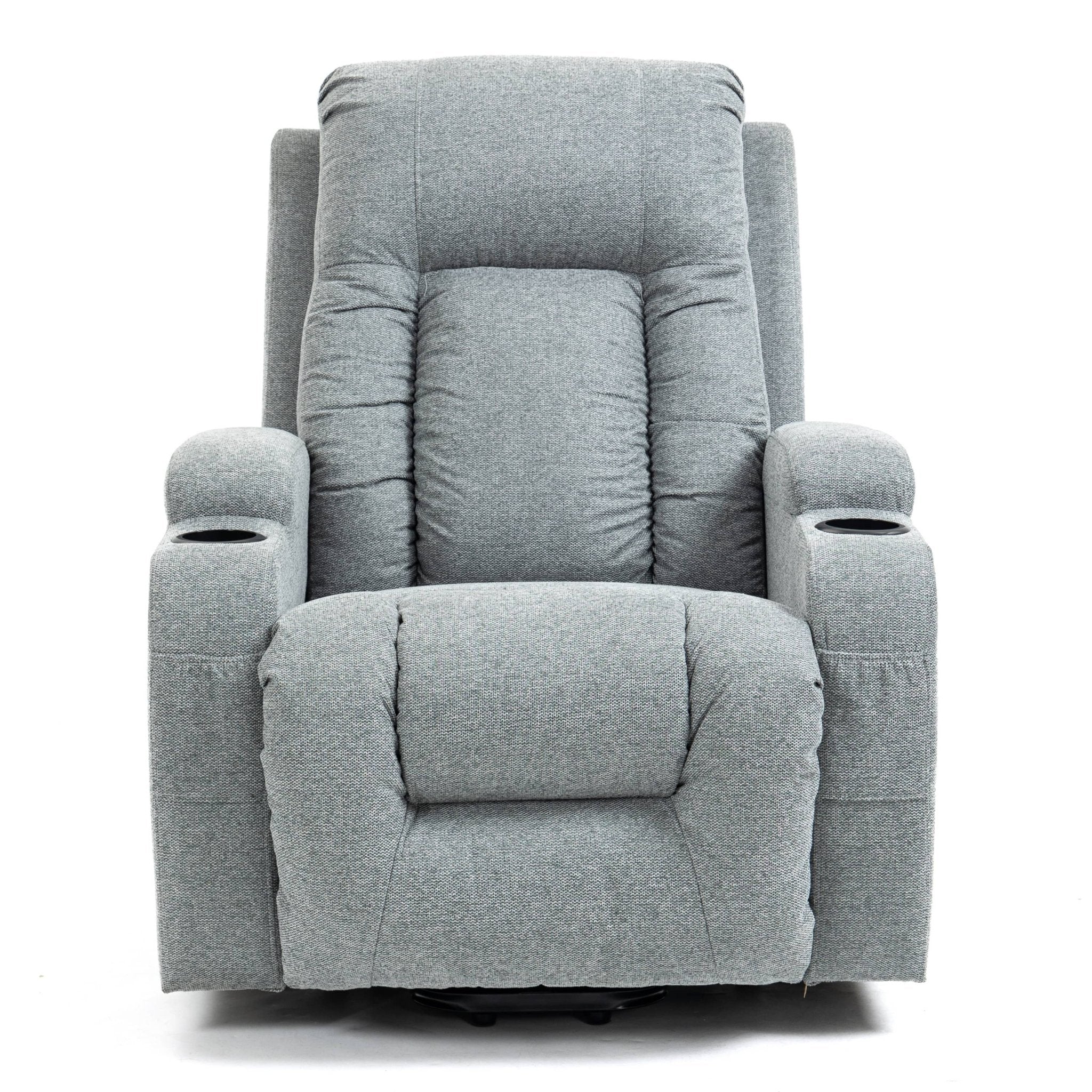 Grey Sky Infinite Position Power Lift Recliner with Vibration Massage and Lumbar Heat - My Lift Chair