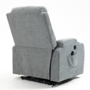 Grey Sky Infinite Position Power Lift Recliner with Vibration Massage and Lumbar Heat - My Lift Chair