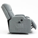 Grey Sky Infinite Position Power Lift Recliner with Vibration Massage and Lumbar Heat - My Lift Chair