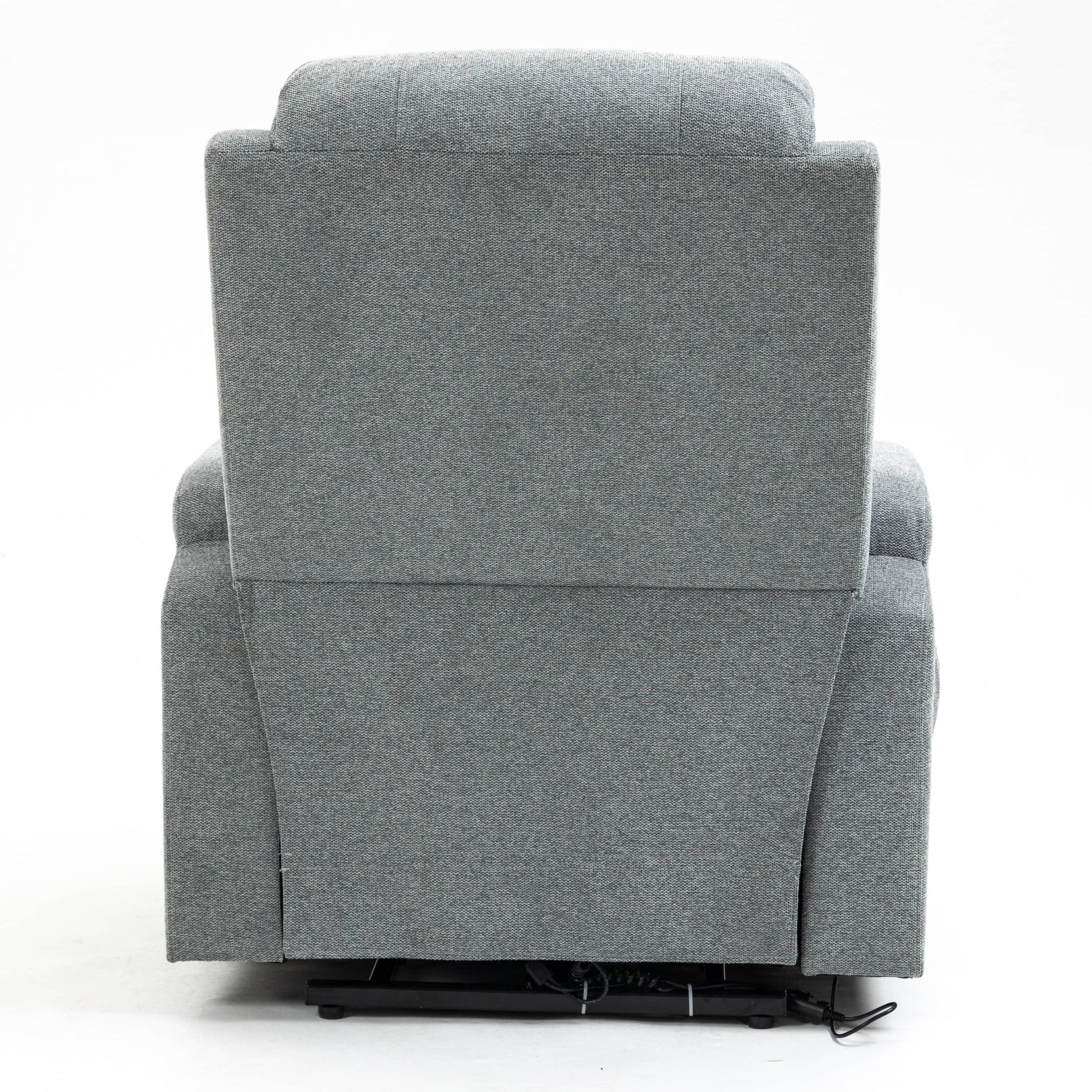 Grey Sky Infinite Position Power Lift Recliner with Vibration Massage and Lumbar Heat - My Lift Chair