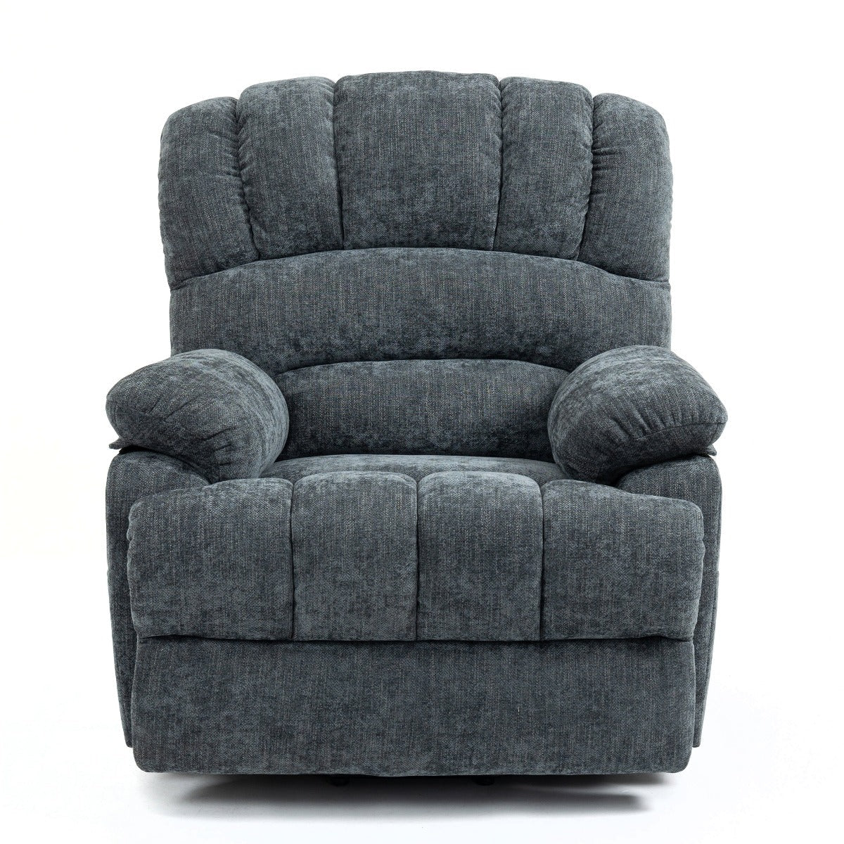 High Back Large Size Blue Chenille Power Lift Recliner Chair with Massage and Heat - My Lift Chair