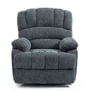 High Back Large Size Blue Chenille Power Lift Recliner Chair with Massage and Heat - My Lift Chair