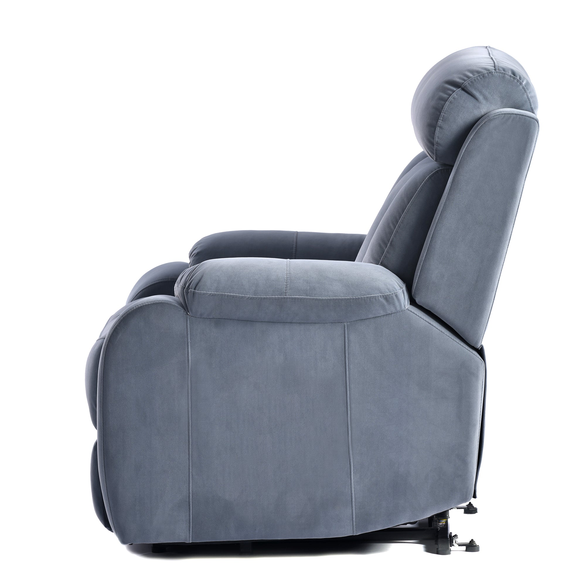 Australia Cashmere Lift Chair Recliner, side view seated