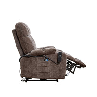 Infinite Position Lay Flat Power Lift Recliner Chair with Heat and Massage, Brown - My Lift Chair