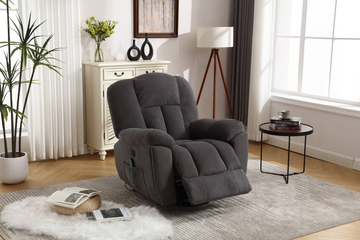 Infinite Position Power Lift Recliner with Heat and Massage, Dark Gray - My Lift Chair