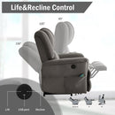 Infinite Position Power Lift Recliner with Heat and Massage, Dark Gray - My Lift Chair