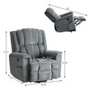 Infinite Position Power Lift Recliner with Heat and Massage, Gray - My Lift Chair