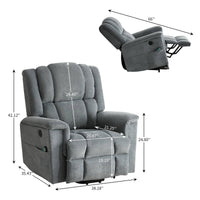 Infinite Position Power Lift Recliner with Heat and Massage, Gray - My Lift Chair