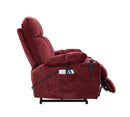 Infinite Position Sleep and Lift Recliner with Heat Massage, Red - My Lift Chair