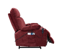 Infinite Position Sleep and Lift Recliner with Heat Massage, Red - My Lift Chair