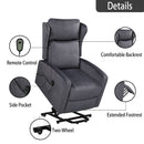 JST Power Lift Recliner Chair with Sturdy Lumbar Support - My Lift Chair