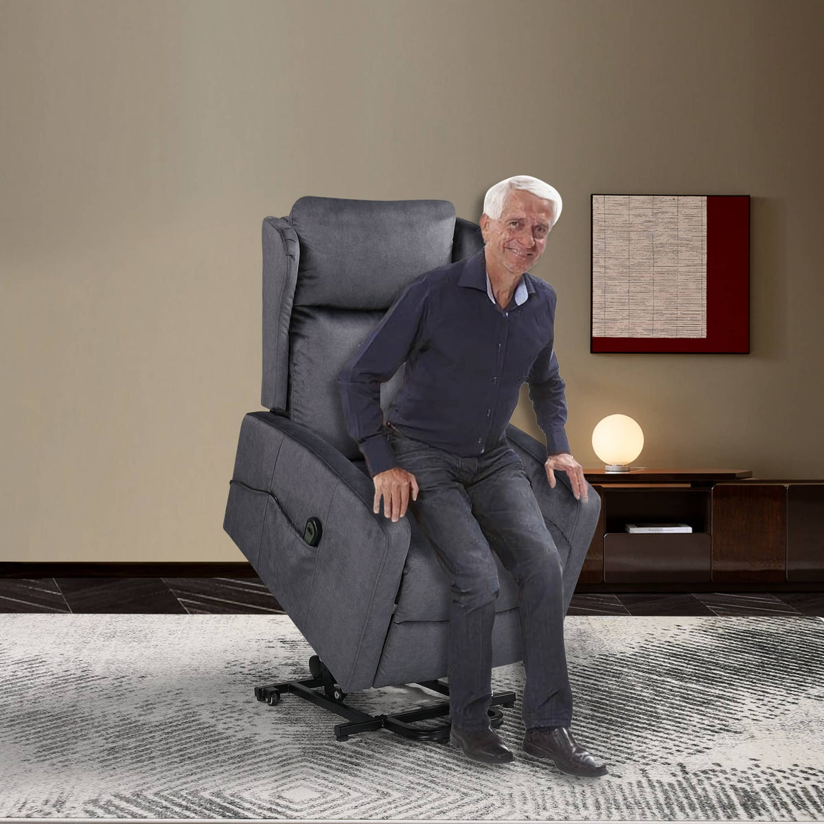 JST Power Lift Recliner Chair with Sturdy Lumbar Support - My Lift Chair