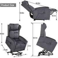 JST Power Lift Recliner Chair with Sturdy Lumbar Support - My Lift Chair