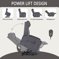 JST Power Lift Recliner Chair with Sturdy Lumbar Support - My Lift Chair