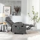 Overstuffed Large Power Lift Recliner with Massage and Heat, Gray - My Lift Chair
