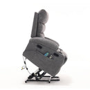 Overstuffed Large Power Lift Recliner with Massage and Heat, Gray - My Lift Chair
