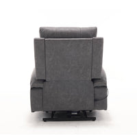 Overstuffed Large Power Lift Recliner with Massage and Heat, Gray - My Lift Chair