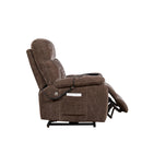 Power Lift Recliner Chair with 2 - Motor Massage and Heat, Brown - My Lift Chair