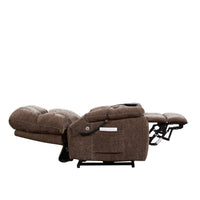 Power Lift Recliner Chair with 2 - Motor Massage and Heat, Brown - My Lift Chair