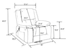 Power Lift Recliner Chair With Massage and Lumbar Heat, Brown - My Lift Chair