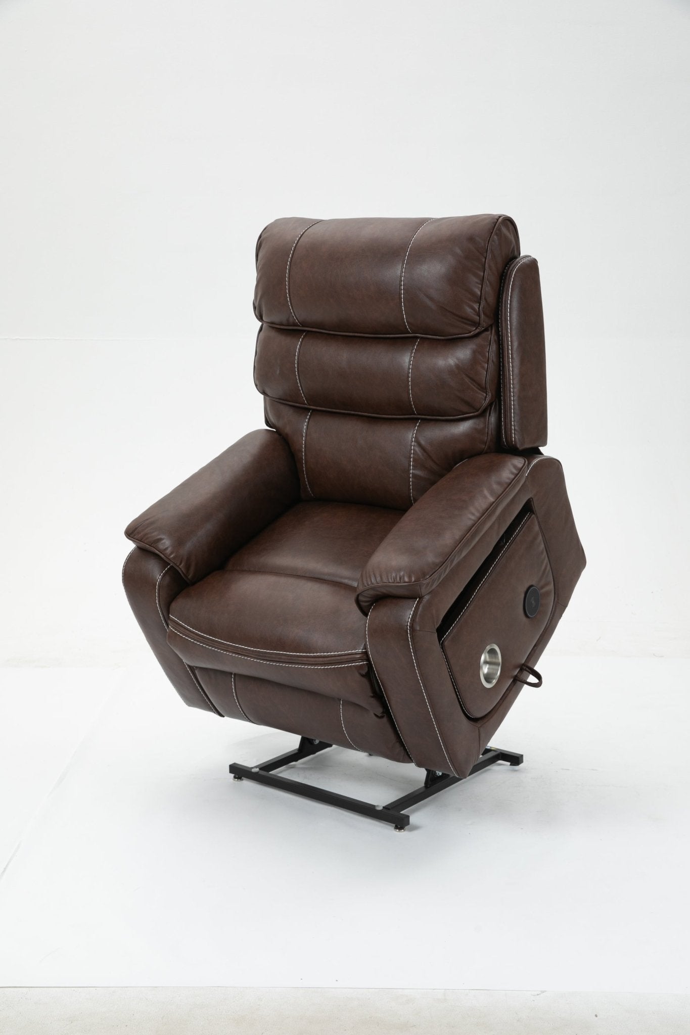 Tall Lounge lift chair Brown (180 degree lying flat)