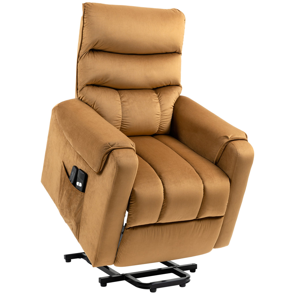 Velvet Touch Power Lift Recliner Chair with Vibration Massage