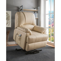 Lift Chair Recliner with Heat & Massage, Beige lifted