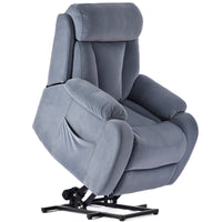 Lifted position of power lift chair recliner