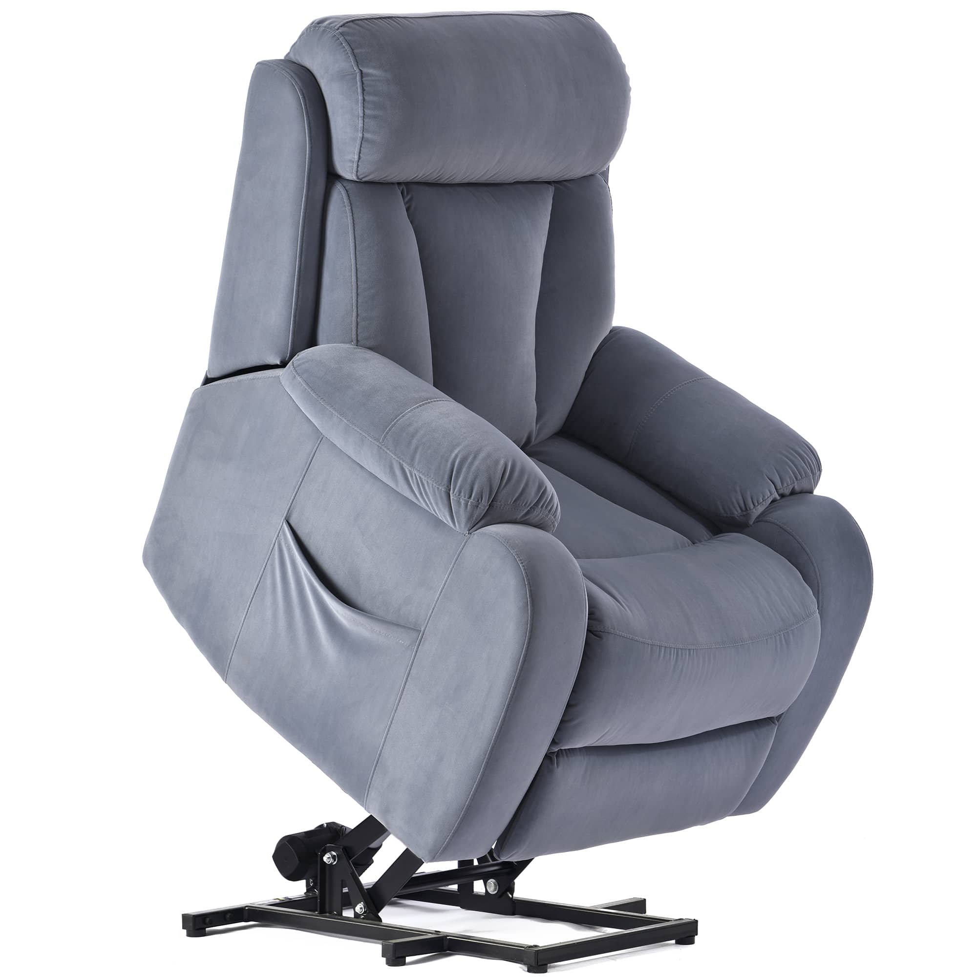 Power Lift Chair Recliner, Dusty Blue