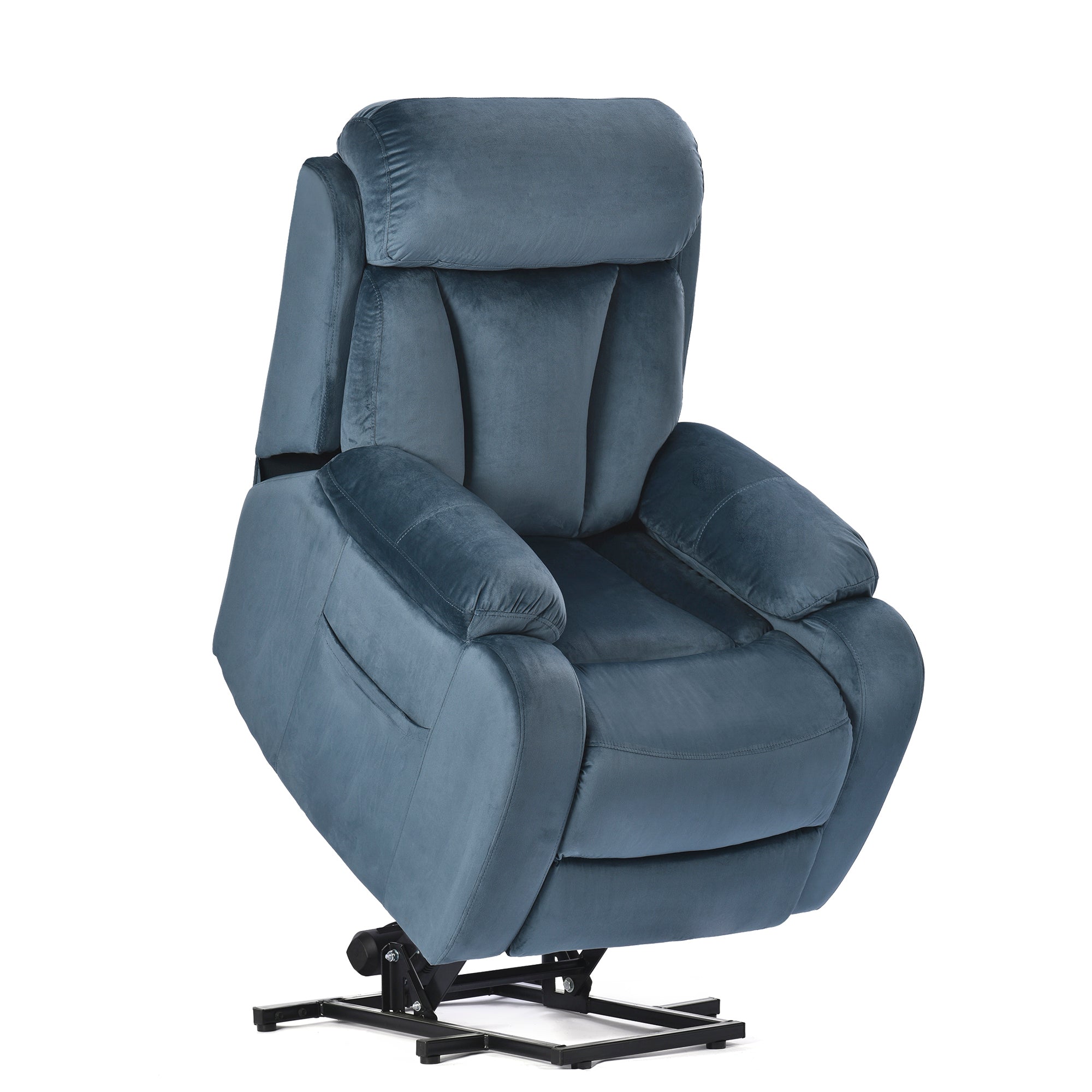 Lift Chair Recliner with Australia Cashmere Fabric, angle lifted