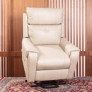 Power Lift Chair, Beige, lifted angle view