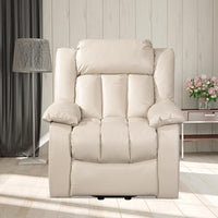 Wide Power Lift Chair Recliner, Beige, Room View